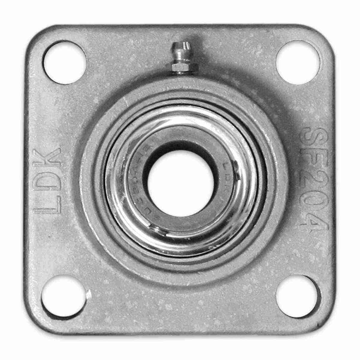 CHUMACERA DE PARED 4T. UCF205-16 1" INOX.