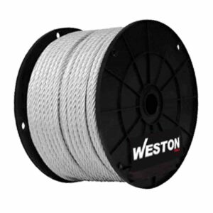 CABLE DE ACERO C/FORRO PLASTICO 7X19 3/16"-1/4" ROLLO 100MTS