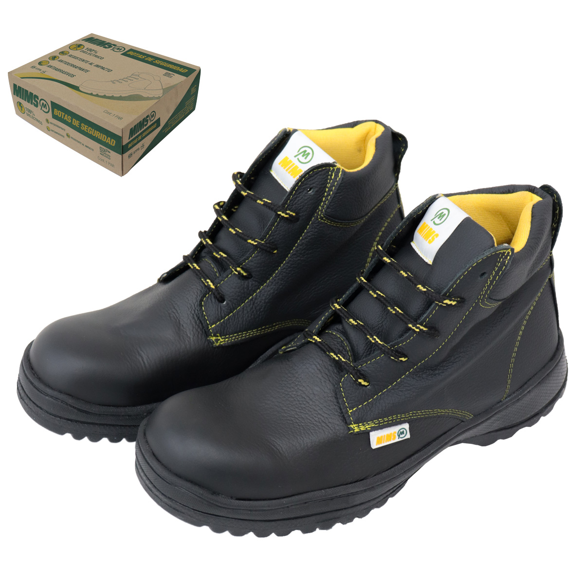 BOTA DE SEGURIDAD INDUSTRIAL DIELECTRICA NEGRA MIMS #30