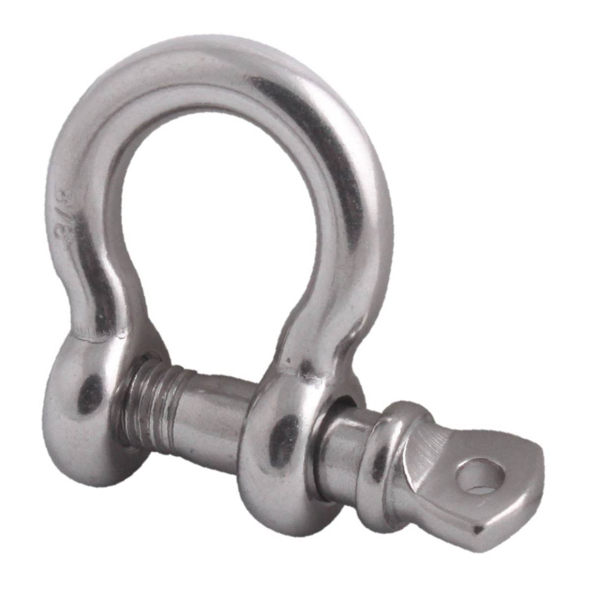 GRILLETE P/CABLE 3/8" ACERO INOX. (Precio x Pza - Empaque c/10 pzas)
