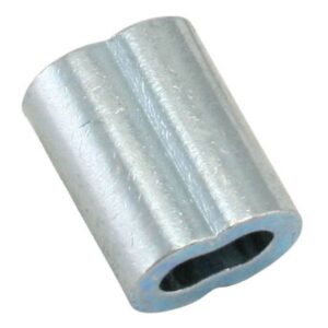 CASQUILLO DE ALUMINIO DOBLE 1/8" (Precio X Pieza - Empaque C/50 pzs)