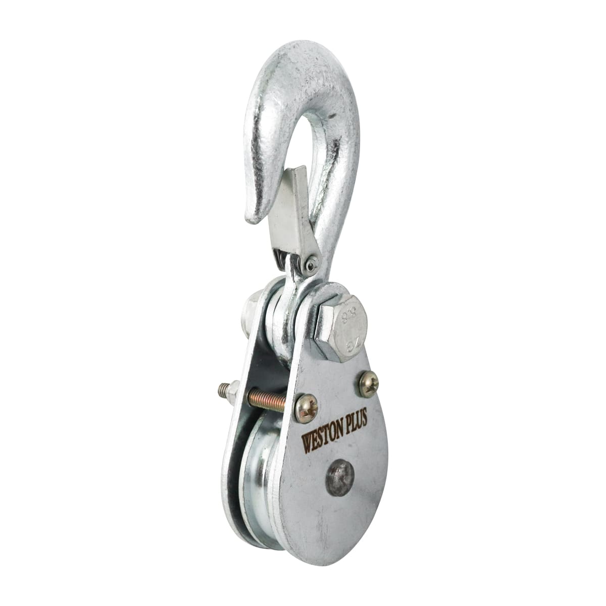 POLEA GARRUCHA MINI 2" CON GANCHO CAP. 400 KG WESTON PLUS