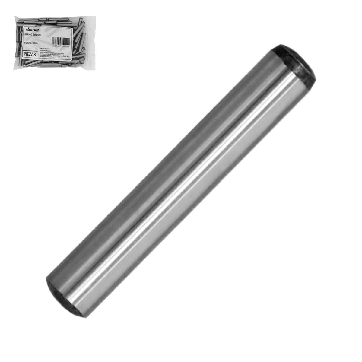 PERNO SOLIDO MILIMETRICO 8 x 35 (Precio x Bolsa c/100 pzs)