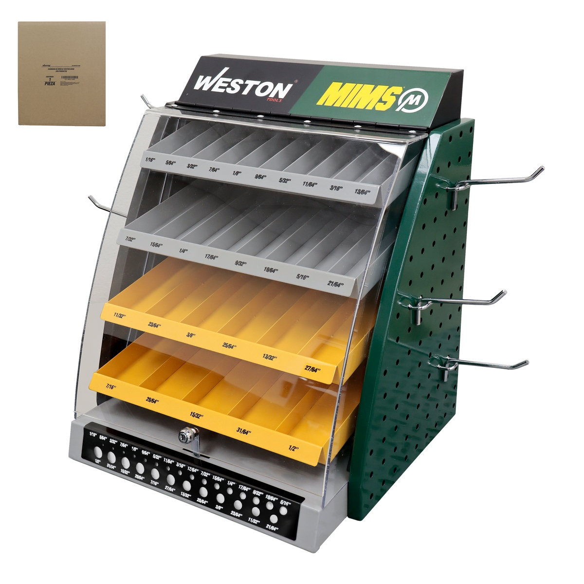EXHIBIDOR DE BROCAS WESTON-MIMS (SIN PRODUCTO)