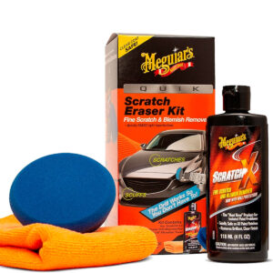 KIT QUIK SCRATCH ERASER DISCO+SCRATCHX+MICROFIBRA MEGUIARS