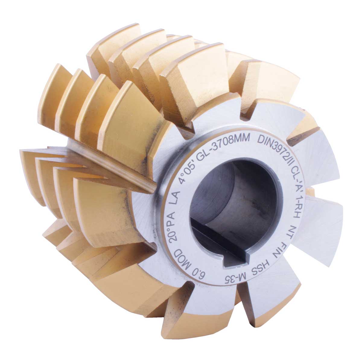 CORTADOR P/ENGRANE T/HOB COBALTO M35 C/REC. D/TITANIO 20° MOD. 8 4-1/2" x 5" X 1-1/4"