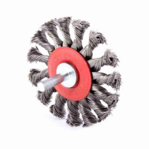CEPILLO CIRCULAR TRENZADO 3" C/VASTAGO 1/4" A. AL CARBON .014"