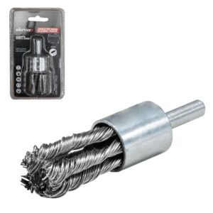 CEPILLO TIPO BROCHA TRENZADO 1-1/8" C/VASTAGO 1/4" A. AL CARBON .014''