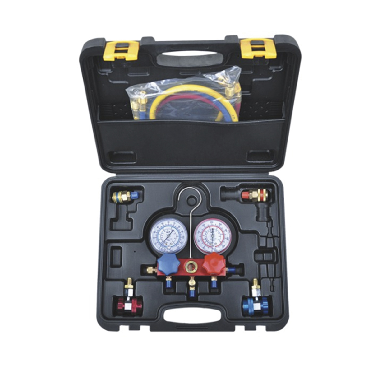 JUEGO D/MANOMETROS MANIFOLD 500 PSI REFRIGERANTE R12 R22