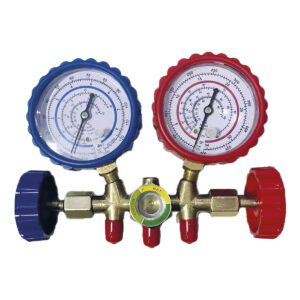 JUEGO D/MANOMETROS MANIFOLD REFRIGERANTES R22 R134A R404A