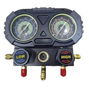 JUEGO D/MANOMETROS MANIFOLD REFORZADO REFRIGERANTES R22 R134A R404A
